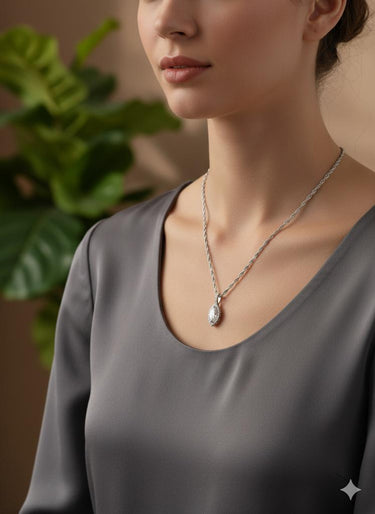 925 Silver Teardrop Chain